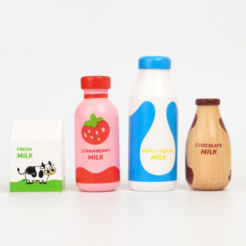 어린이 척 놀이 나무 우유 음료 세트 주방 음식 장난감 - Kids Outdoor Kitchen Accessories 리뷰 및 가격