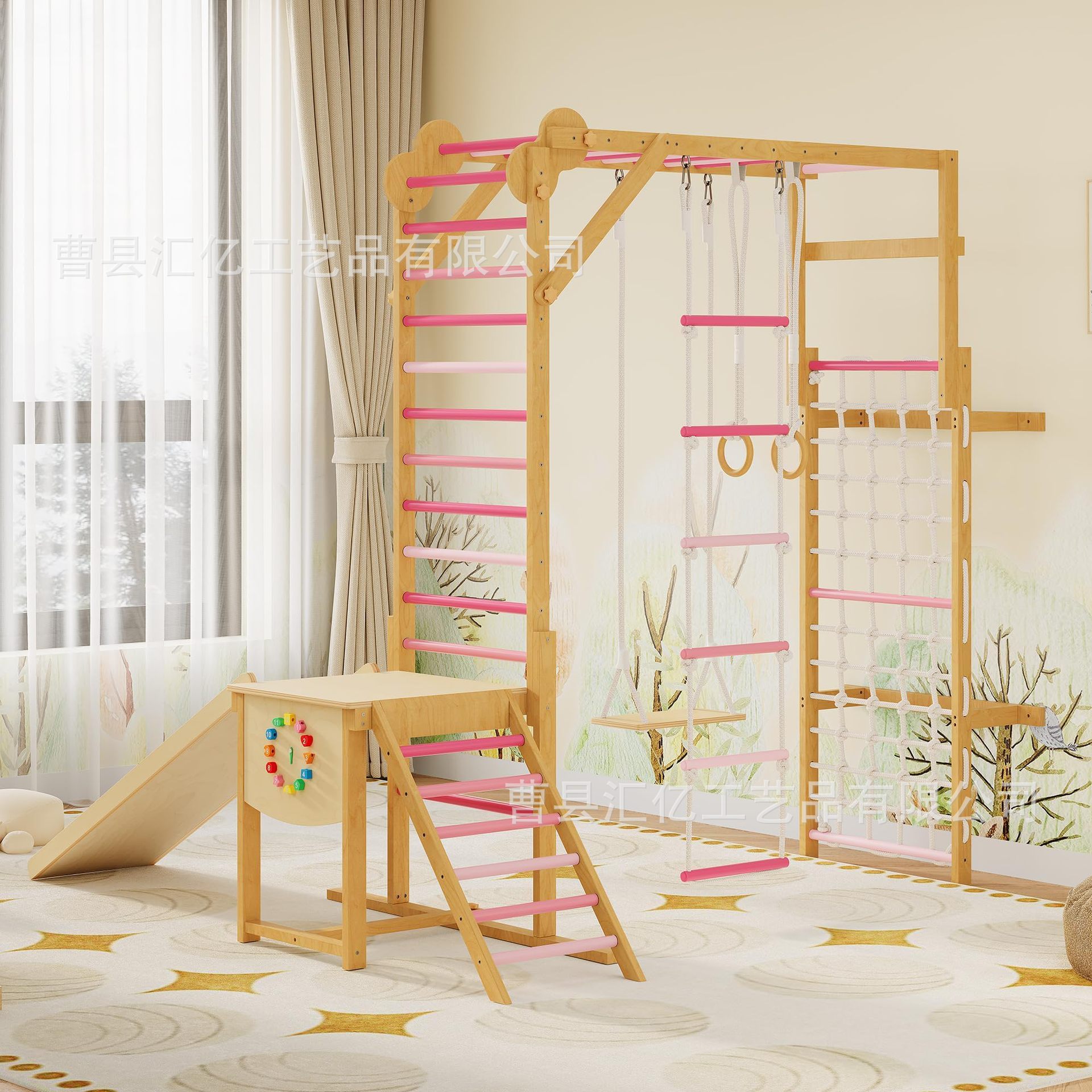 실내 원목 어린이 체력 단련 장난감, 나무 클라이밍 콤 - Kids Outdoor Climbing Frame 리뷰 및 가격
