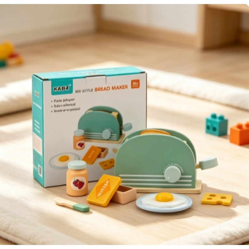 나무 시뮬레이션 토스터 장난감 어린이 놀이 주방 아침  - Kids Outdoor Kitchen Accessories 리뷰 및 가격