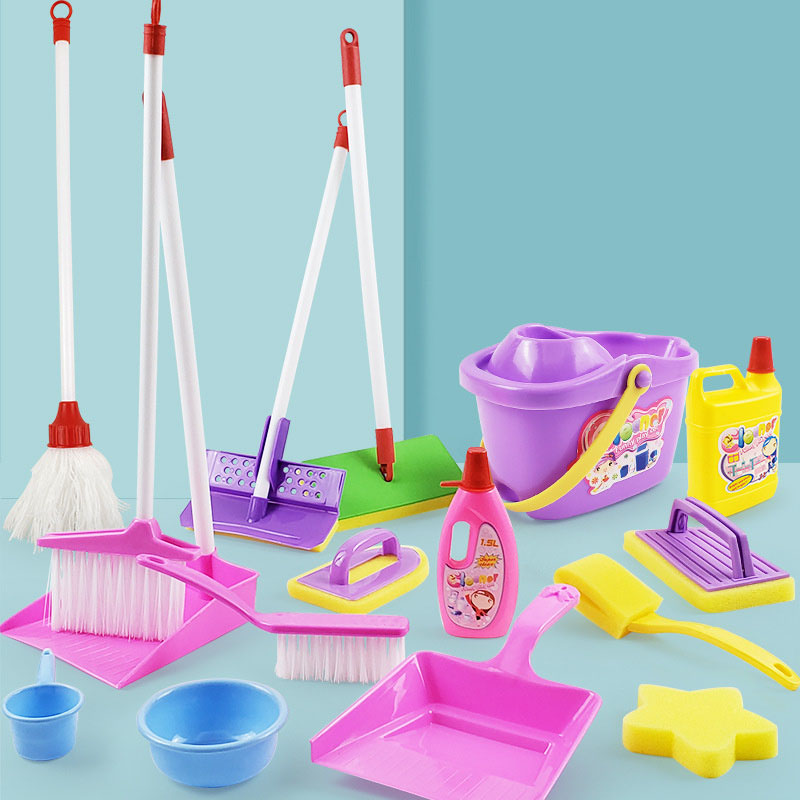 어린이용 시뮬레이션 라이프 청소 장난감, 먼지털이 청소 - Kids Outdoor Broom 리뷰 및 가격