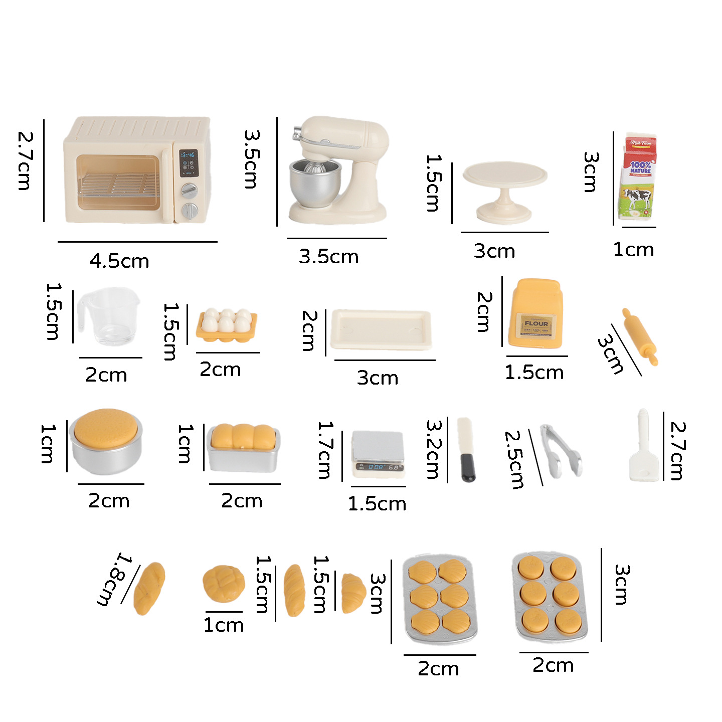 미니 베이킹 놀이 세트: 인형집 주방, 미니어처 오븐  - Kids Outdoor Kitchen Accessories 리뷰 및 가격