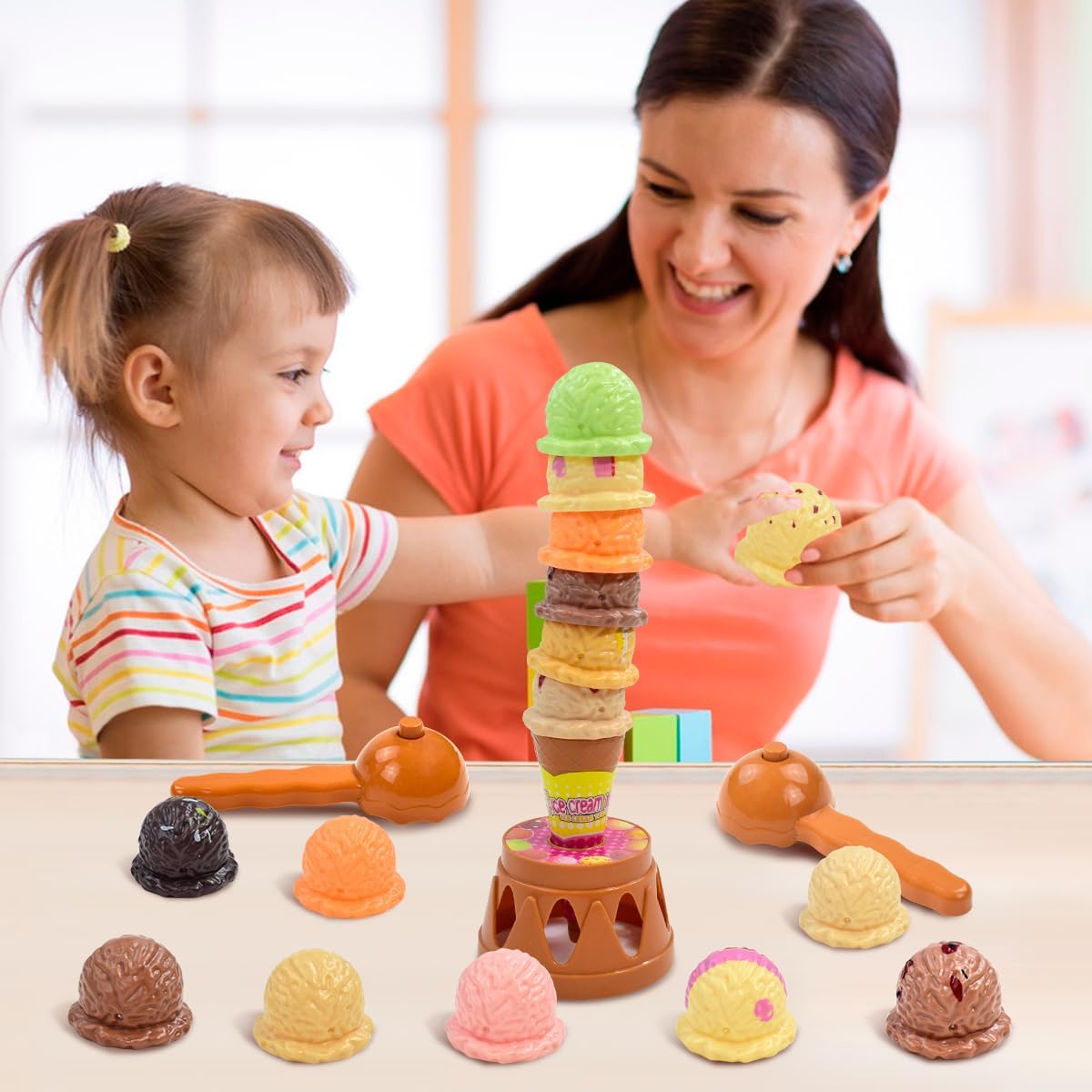 어린이 아이스크림 쌓기 게임 시뮬레이션 음식 쌓기 놀이 - Kids Outdoor Kitchen Accessories 리뷰 및 가격