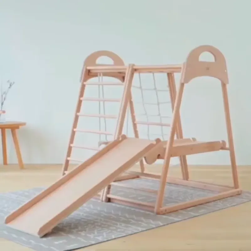 어린이용 몬테소리 스타일의 나무로 만든 유아용 실내외  - Kids Outdoor Climbing Frame 리뷰 및 가격